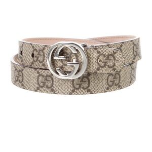 Gucci Beige GG Monogram Kids Belt